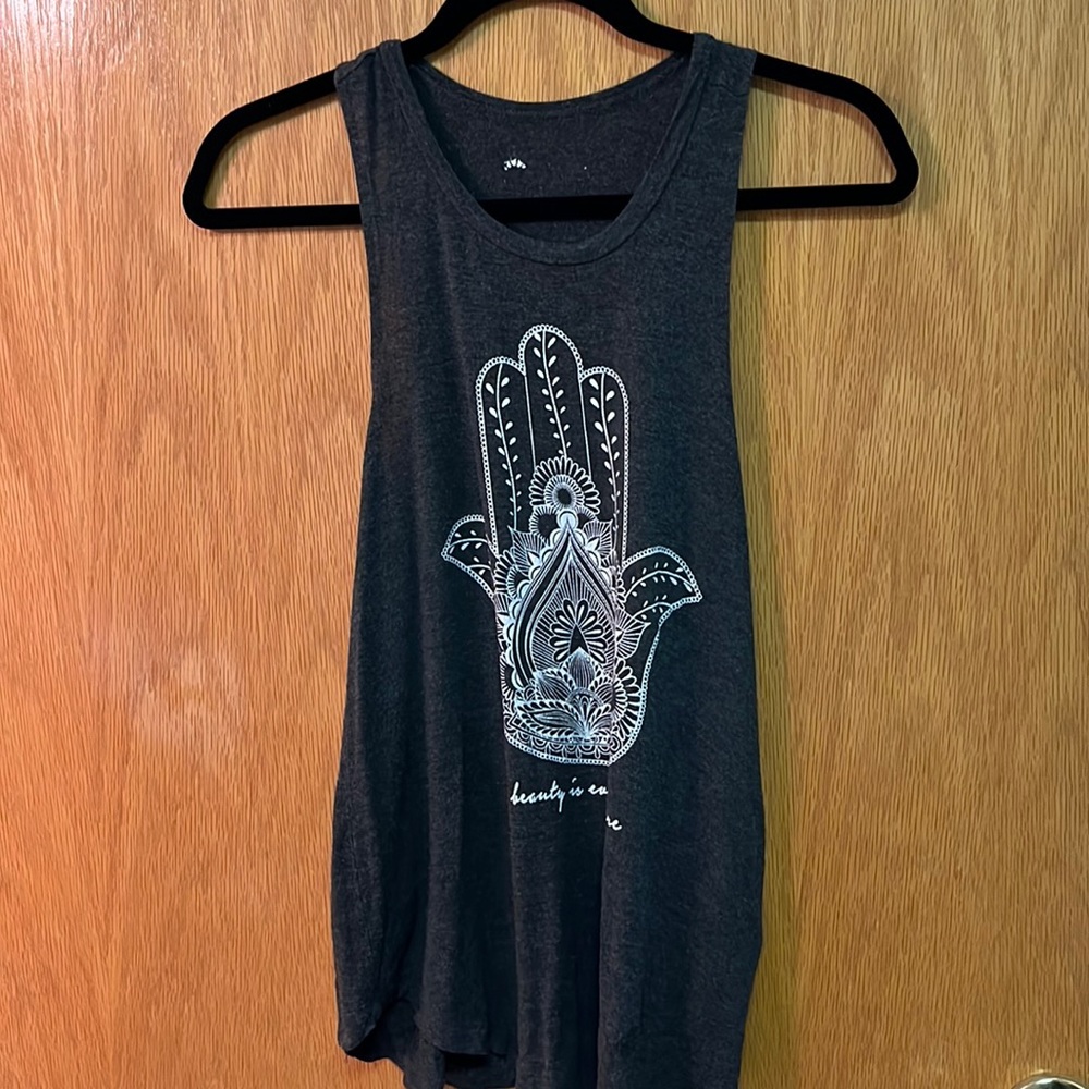 Racerback top.